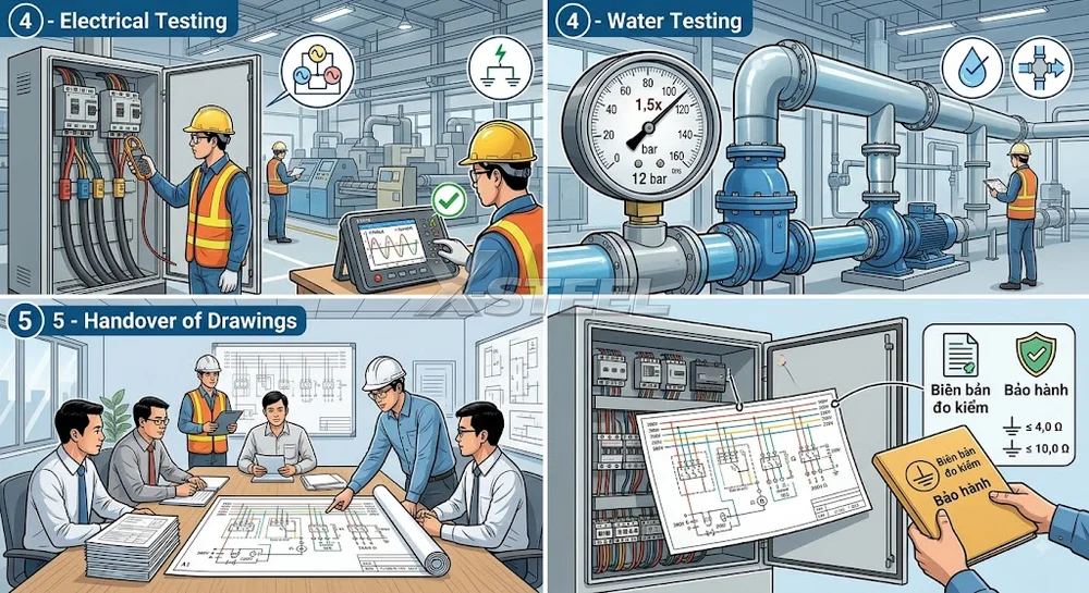 Bước 5 – Bàn Giao Hồ Sơ Hoàn Công Và Bản Vẽ Sơ Đồ Điện M&E