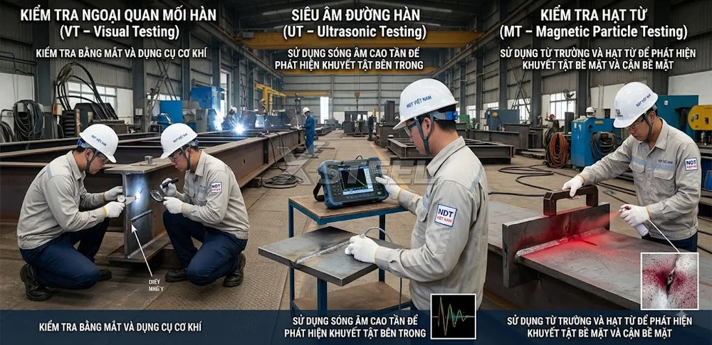 Các Phương Pháp Thử Nghiệm Không Phá Hủy Mối Hàn (NDT)