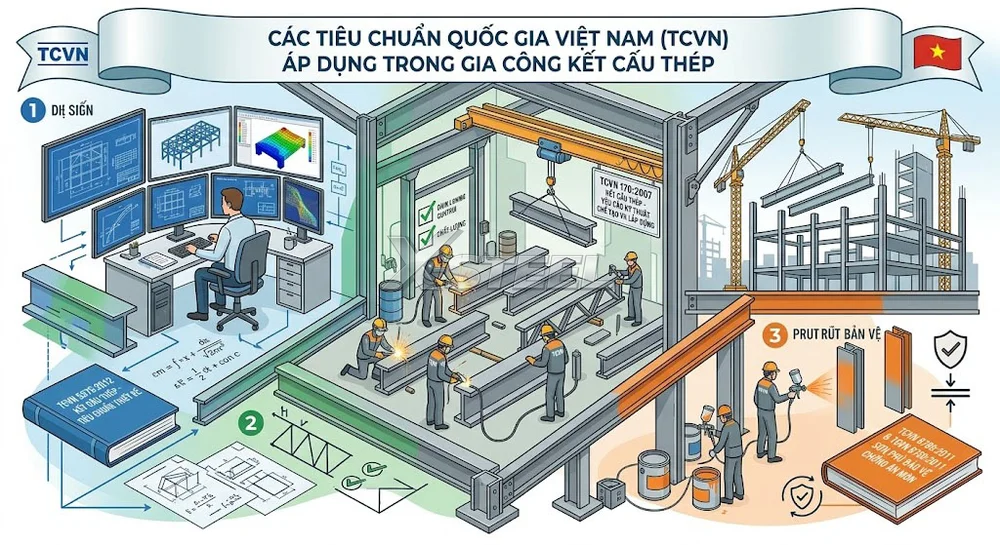 TCVN 8789:2011 & TCVN 8790:2011 – Sơn Bảo Vệ Kết Cấu Thép
