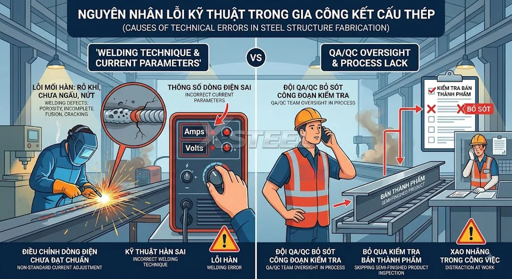 Đội Ngũ QA/QC Bỏ Sót Công Đoạn Kiểm Tra Bán Thành Phẩm