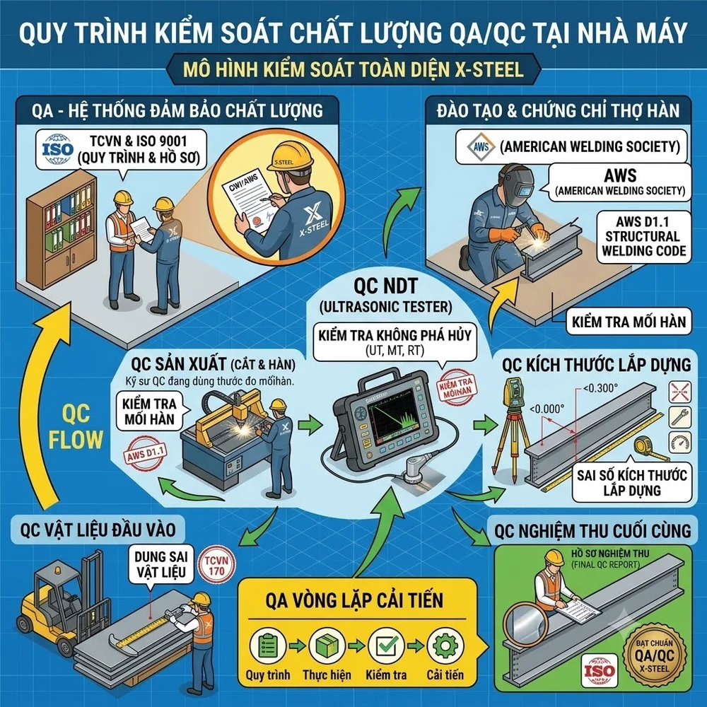 Quy Trình Kiểm Soát Chất Lượng QA/QC Tại Nhà Máy