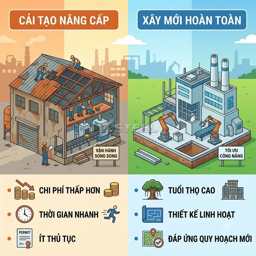 Báo Giá Chi Phí Sửa Chữa Nâng Cấp Nhà Xưởng 2026