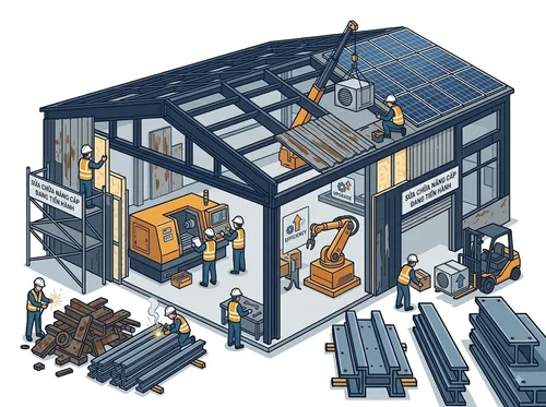 Sửa chữa nâng cấp nhà xưởng chuyên nghiệp